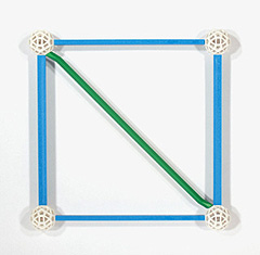 Diagonale im Quadrat mit Zomteool Green Lines 